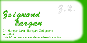 zsigmond margan business card